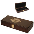 Mahogany Wood Poker Chip Case (100 Chip Capacity)